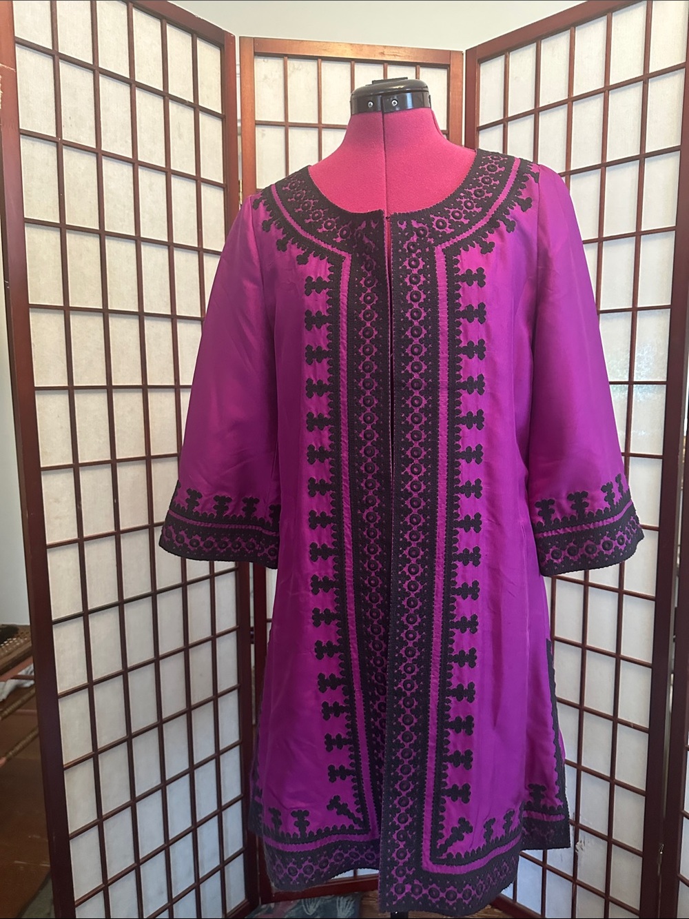 Women's Pink Embroidered Blazer Jacket